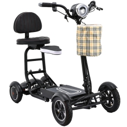 BANGERAN Dragon Mobile - Lightweight 4-Wheel Folding Electric Mobility Scooter, Portable Power Travel Scooter for Adults & Seniors, Compact & Easy To