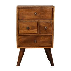 ARTISAN FURNITURE Solid Wood Chestnut Grove 4-Drawer Nightstand