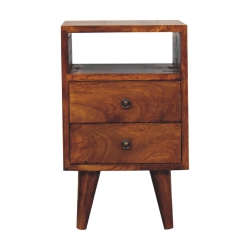 ARTISAN FURNITURE Solid Wood Mini Classic Nightstand In Chestnut Finish