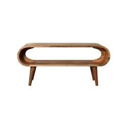 ARTISAN FURNITURE Solid Wood Amaya Nordic Style Coffee Table In Oak-Ish Finish