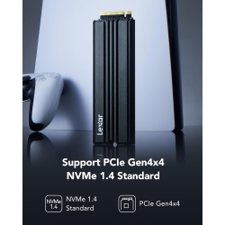 LEXAR SSD 1Tb PCie Gen4X4 M.2 Nvme 2280 With Heatsink, Ps5 Certified R: 7400Mb/s W: 6500Mb/s Nm790, Heavy Duty 3D Nand