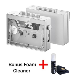 FIIO Cp13 Portable Stereo Cassette Player With Bonus Zagg Cleaner (Transparent)