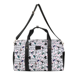 BIOWORLD Mickey Mouse Travel Destinations Pattern Kids Duffle Bag