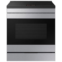 Open Box - Samsung 30" 6.3 Cu. Ft. True Convection Slide-In Induction Range - SS- Perfect Condition