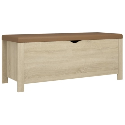 VIDAXL Storage Box With Cushion Sonoma Oak 105X40X45 Cm