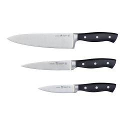 HENCKELS Fine Edge Forged Ii 3 Piece, Knife Set In Black