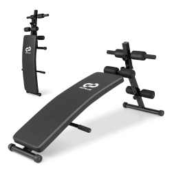 COSTWAY Goplus Adjustable Decline Sit Up Bench for Exercise With High Density Foam Cushioned Seat