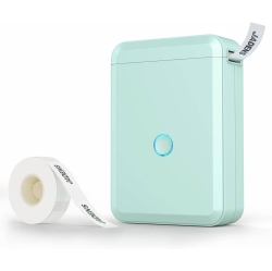 NONE New Color D110 Portable Bluetooth Label Printer Thermal Mini Label Maker Machine With Label Tape Sticker Self-Adhesive Printer, Green