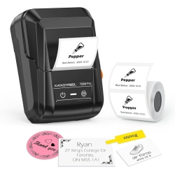 NONE Label Maker Bundle T50M Pro Bluetooth With Waterproof Tape, Versatile App With 40 Fonts & 450+ Icons, Labeler for Kitchen, Home, School & Office