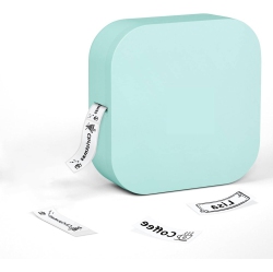 NONE Mini Portable Label Label Maker - Q30 Bluetooth Label Maker Machine, Label Maker, Labeler Ideal for Name Stickers, Home Storage, Office In Green