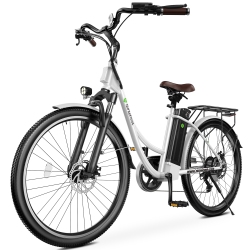 ISINWHEEL U2 Adults Commuting Electric Bike (500W Motor/ 90Km Range/ 32Km/h Top Speed/26" Tires/shimano 7 Speed/dual Suspension/ul 2271/2789