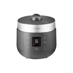 CUCKOO Crp-St1009Fg 10-Cup Twin Pressure Rice Cooker & Warmer With Nonstick Inner Pot, 16 Menu Modes, 3 Voice Guide, Auto Clean (Gray)