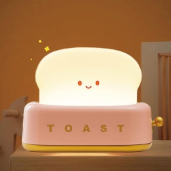 YOULIGHTS Cute Toast Bread Kids Night Light, Toaster Decorative Table Lamp, Child Room Funny Nightlight Decor Bedroom Decorations for Baby Birthday