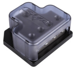 SKAR AUDIO Sk-Dist-Blk2 1 X 1/0 Or 4 Gauge to 4 X 4 Or 8 Gauge Power Distribution Block
