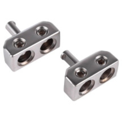 SKAR AUDIO Sk-Dual0Ga-Ampin Dual 1/0 Gauge to 1/0 Gauge Amplifier Input Adapters
