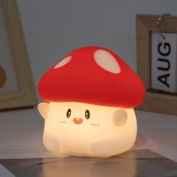 YOULIGHTS Hug Mushroom Lamp, Cute Mushroom Night Light, 2 Levels Dimmable Night Lamp, Led Squishy Night Light for Kids Sleep, Rechargeable Bedside