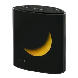 HOMEDICS Sound Sleep Moon Dream Sound Machine And Alarm Clock, Enhance Sleep, 18 Soothing Sounds, Lunar Display, Bluetooth® Connectivity Speaker