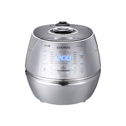 CUCKOO Crp-Chss1009F 10-Cup Induction Heating Pressure Rice Cooker With Nonstick Inner Pot, 17 Menu Modes, Fuzzy Logic Tech, 3 Voice Guide (Grey)
