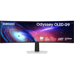 SAMSUNG 49" Odyssey G93Sc Series Oled Curved Gaming Monitor, 240Hz, 0.03Ms, Dual Qhd, Displayhdr True 400, Freesync Premium Pro, Height Adjustable