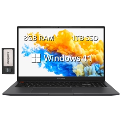ASUS Vivobook S 15 Slim 15.6" Fhd Business Laptop, Amd Ryzen 7 5800H, 2Tb SSD, 8GB Ram, Amd Radeon Graphics, Fingerprint Reader, Win 11 Home, Indie