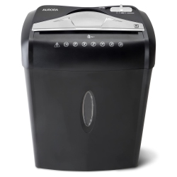 AURORA High Security Paper And Credit Card Shredder With 3.7-Gallon Wastebasket, 8-Sheet Cross-Cut With Basket