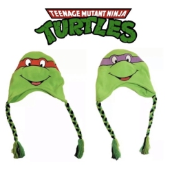 NICKELODEON Teenage Mutant Ninja Turtles Raphael And Donatello Reversible Peruvian Style Hat (1 Size, Child) In Multicolor