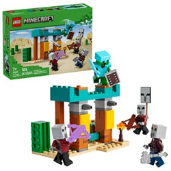 Lego Minecraft : La Patrouille Du Désert Des Illageois - 105 Pièces (21267)