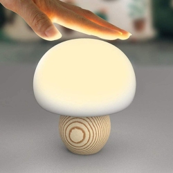 YOULIGHTS Led Night Light Cute Mushroom Light Silicone USB Night Lamp Touch Sensor Atmosphere Lamp Bedroom Bedside Table Lamp