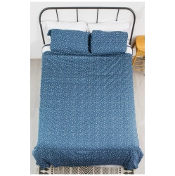 SIMPLEBEING Twin Simple Being Blanket Duvet Cover \w 2 Pillowcases - Geometric Triangle & Stripe | Premium Bedding Set for Comfort & Style 48" X 72