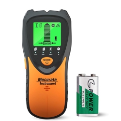 MECURATE Stud Finder Wall Scanner Sensor - 5 In 1 Electronic Stud With Lcd Display & Audio Alarm (Orange)