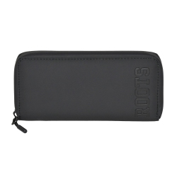 ROOTS Slim Zipper Round Wallet In Multicolor