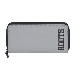ROOTS Slim Zipper Round Wallet In Multicolor