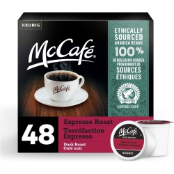 MCCAF E Espresso Roast K-Cup Coffee Pods, 48 Count, for Keurig Coffee Makers