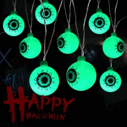 YOULIGHTS Halloween Eyeball String Lights, 5Ft 10 Led Halloween Light String, Battery Operated Eyeball Shaped Led Light for Halloween Party