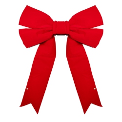 NOVELTY LIGHTS LLC Novelty Lights 3D Velvet Christmas Bows Holiday Bows Decorations for Wreath Velvet Bows Decor for Christmas Tree Topper, Front