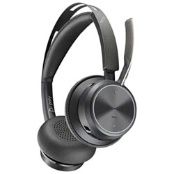 HP Poly Poly Voyager Focus 2 On-Ear Noise Cancelling Bluetooth Headset - Black