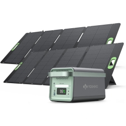 YOSHINO K20Sp22 Ultra-Light Solid-State Portable Power Station With Dual 200W Solar Panels (K20Sp22)