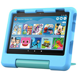 Amazon Fire HD 8 Kids (2024) 8" 32GB FireOS Tablet with Kid-Proof Case - Blue