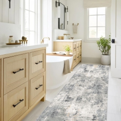 NIERBO 2' X 8' Laundry Room Rug Runner, Thin Runner Rugs for Hallway, Kitchen Runner Rug, Washable Runner Rug, Modern Abstract, Soft Carpet Runner