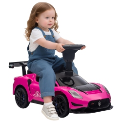 QABA Maserati Gt2 Licensed Sit to Stand Baby Car, Ride On Toy for Toddlers, Kids Sliding Car Style \w Under Seat Storage, Led Headlights Music Mp3