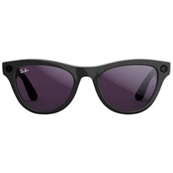 Ray-Ban | Meta Skyler (Gen 1) Glasses with AI, Photo, Video, Audio & Messaging - Shiny Black/G15 Green