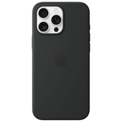 Apple Silicone Fitted Hard Shell Case with MagSafe for iPhone 16 Pro Max - Black