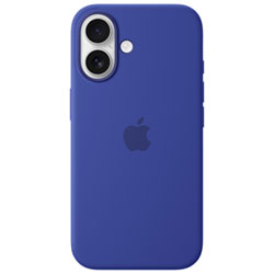 Apple Silicone Fitted Hard Shell Case with MagSafe for iPhone 16 - Ultramarine