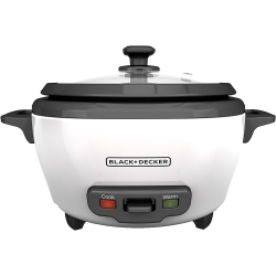 STRAK 2-In-1 Rice Cooker & Food Steamer - 6-Cup Capacity, Automatic Keep Warm, Nonstick Bowl, Steaming Basket - Effortless Cooking