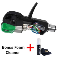 AUDIO-TECHNICA At-Vm95E/h Turntable Cartridge With Headshell Kit (Bonus Gadget Cleaner Included)