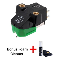AUDIO-TECHNICA At-Vm95E Dual Moving Magnet Turntable Cartridge (Bonus Gadget Cleaner Included)