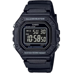 CASIO W218H Series | Men’S Digital Watch | 50M Wr | 1/100 Second Stopwatch | 100 Sec Chrono | Led Backlight | Countdown Timer | Daily Alarm