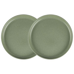 Mesa Ceramics Uno 2-Piece Stoneware Presentation Plate - Speckle Green