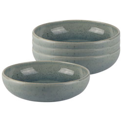 Mesa Ceramics Uno 4-Piece Stoneware Individual Bowl - Speckle Blue