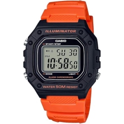 CASIO W218H Series | Men’S Digital Watch | 50M Wr | 1/100 Second Stopwatch | 100 Sec Chrono | Led Backlight | Countdown Timer | Daily Alarm